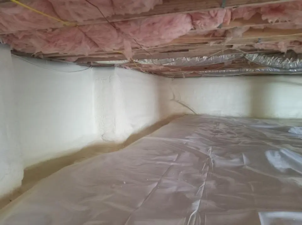 Crawl space encapsulation with closed-cell spray foam for Attic Insulation in Lawndale